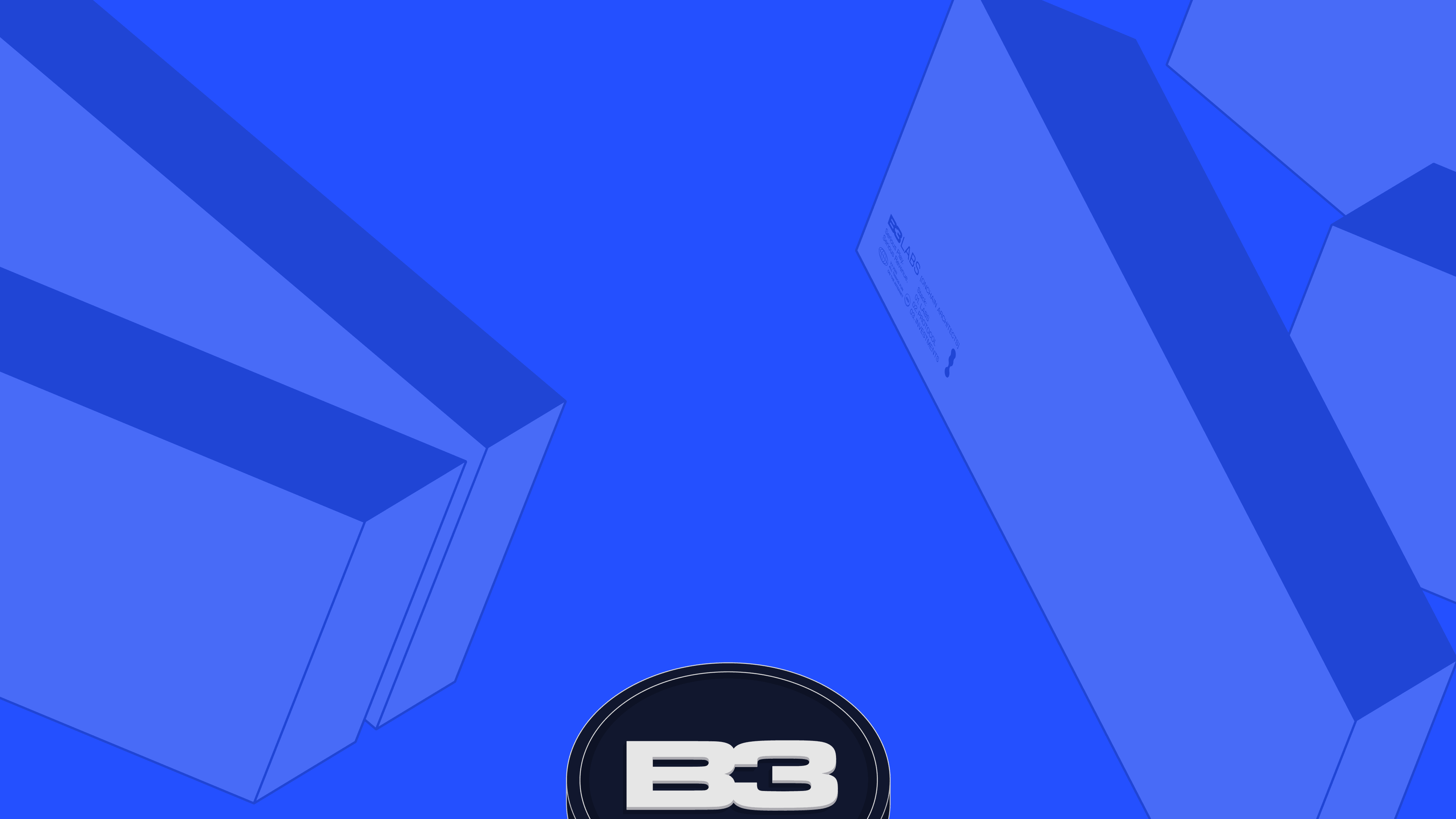 B3 background, blue