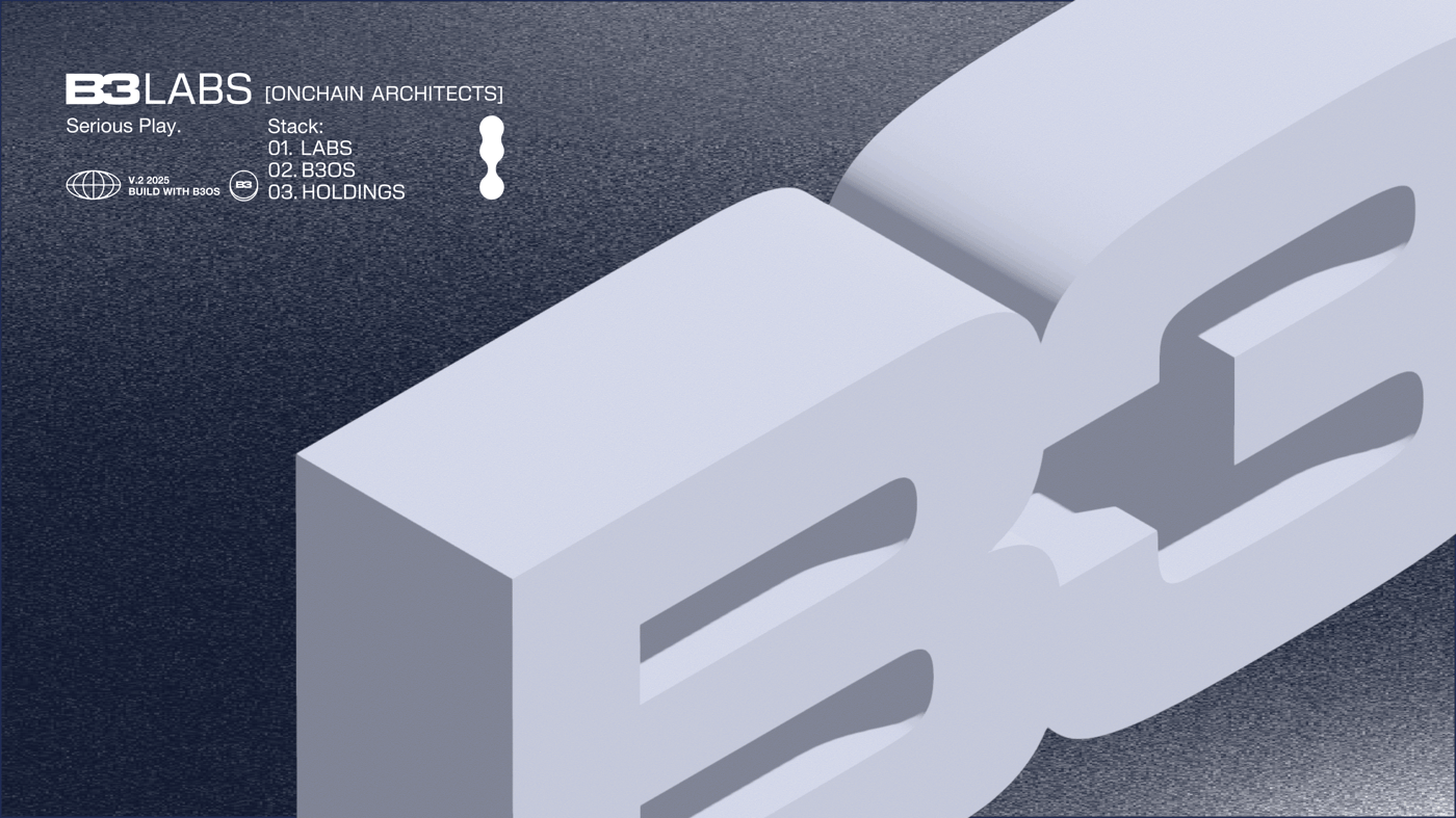 Abstract B3 infrastructure graphic