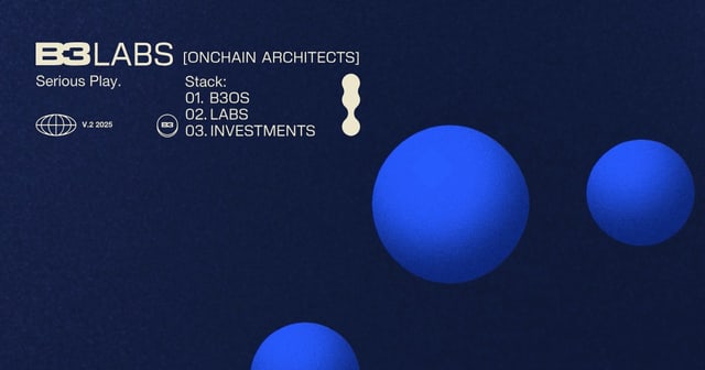 B3 Labs blue brand artwork